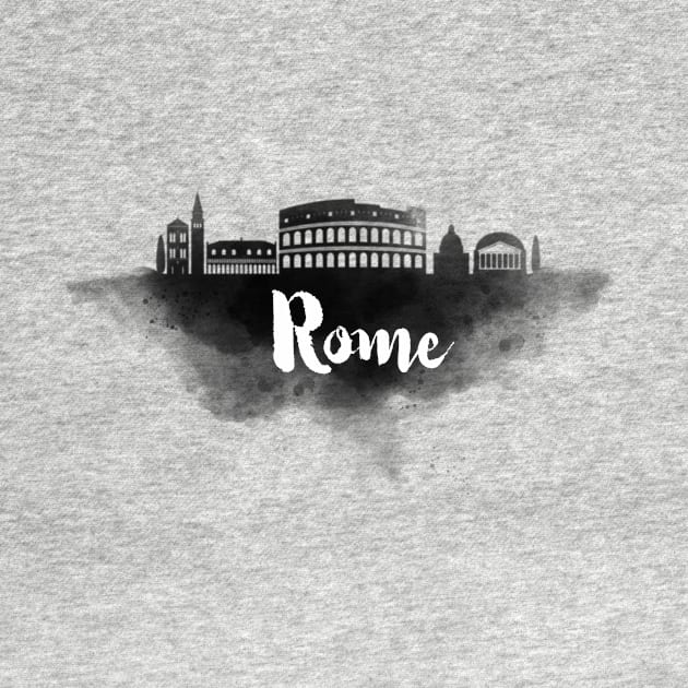 Rome watercolor by kursatunsal